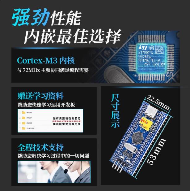 STM32F103C8T6核心板 C6T